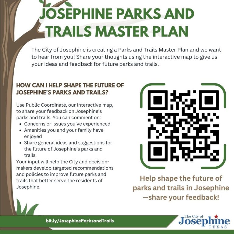 Parks and Trail Survey City of - Josephine Public Coordinate Map Ad 768x768
