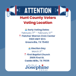 Hunt County Primary Voting Information